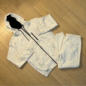 Men's Active CSG Speckled Full-Zip Hoodie & Jogger Set L/XL